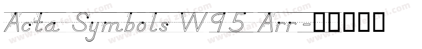 Acta Symbols W95 Arr字体转换